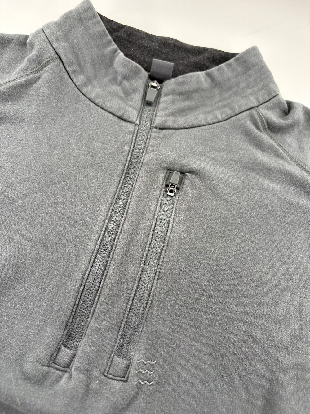 Free Fly Quarter Zip Pullover Men's XXL Grey Bamboo Cotton
